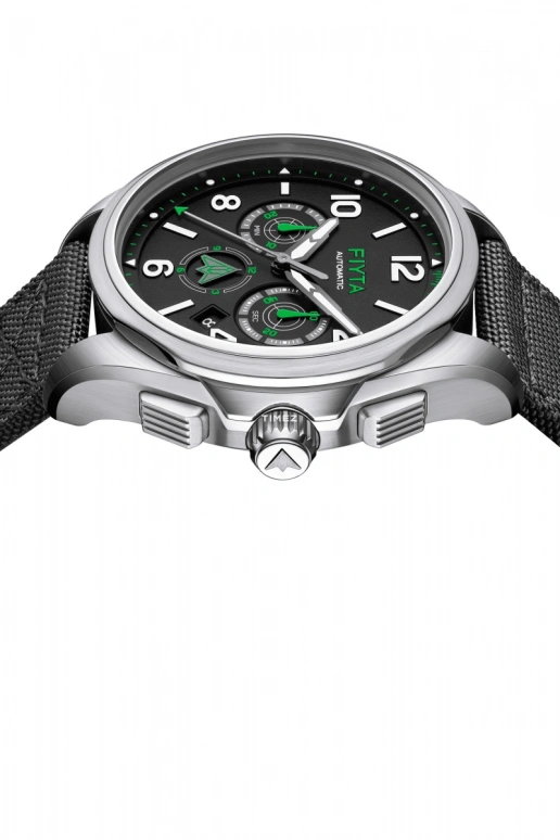 FIYTA,Mach 43mm,43mm,Titanium,Black,Automatic,Chronograph,Day,Flyback,Retrograde,Sapphire,Round,GA881011,GA881011.WBB