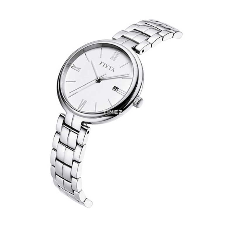 FIYTA,Allure 30mm,30mm,Stainless Steel,White,Quartz,Day,Sapphire,L800017,L800017.WWW