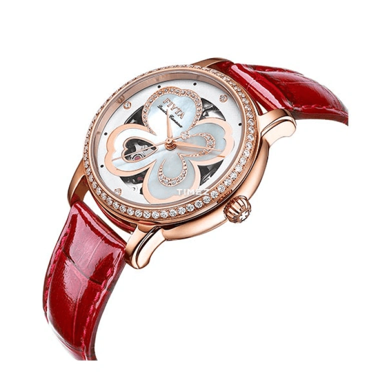 FIYTA,Clover 34.60mm,34.60mm,Stainless Steel,White,Automatic,Sapphire,Round,LA862003,LA862003.PWRD