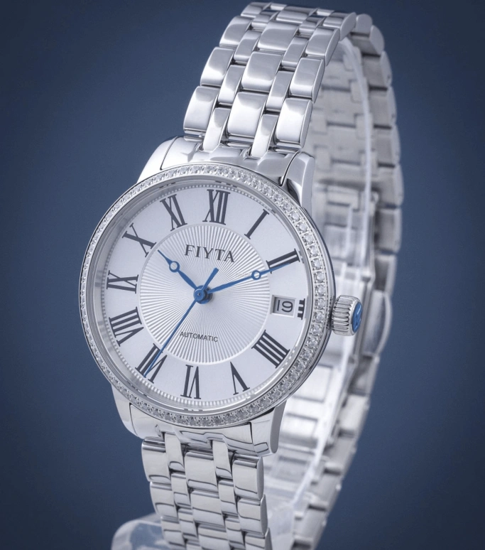 FIYTA,Kanon 33mm,33mm,Stainless Steel,Silver,Automatic,Day,Sapphire,LA802058,LA802058.WWWD