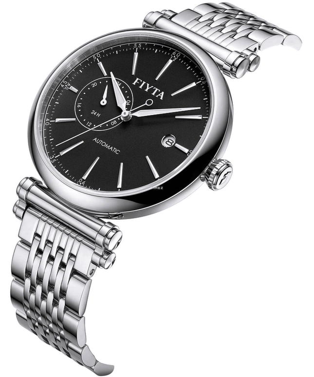 FIYTA,IN 41.50mm,41.50mm,Stainless Steel,Black,Automatic,Day,Sapphire,GA850002,GA850002.WBW