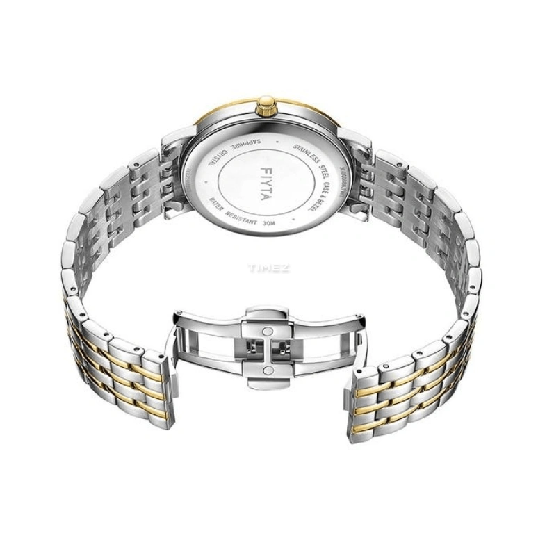FIYTA,Other 41mm,41mm,Stainless Steel,Silver White,Quartz,Day,Sapphire,Crystal Glass,JG000888,JG000888.TWT