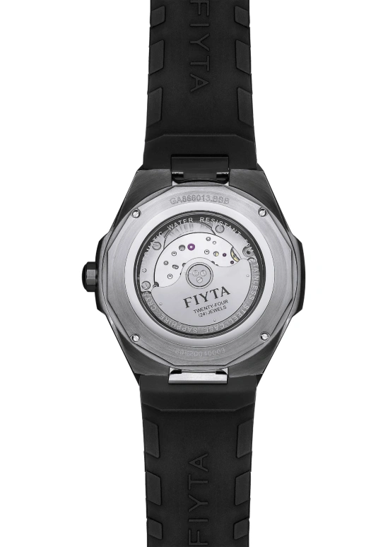 FIYTA,Extreme 44.50mm,44.50mm,Stainless Steel,Black,Automatic,Day,Sapphire,Crystal Glass,GA866013,GA866013.BBB