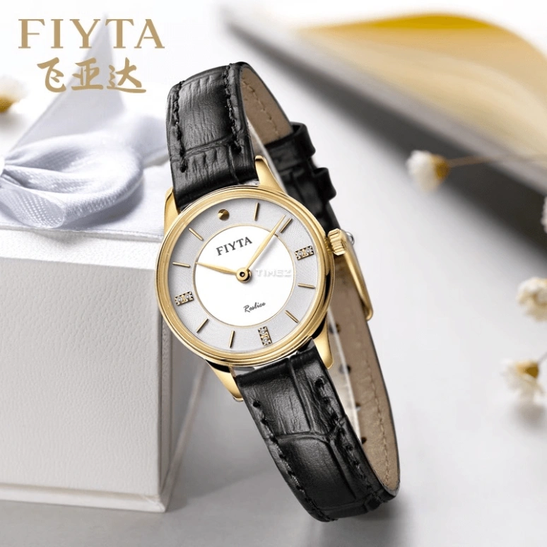 FIYTA,Joyart 25mm,25mm,Stainless Steel,White,Quartz,Sapphire,Crystal Glass,Round,L800012,L800012.GWB