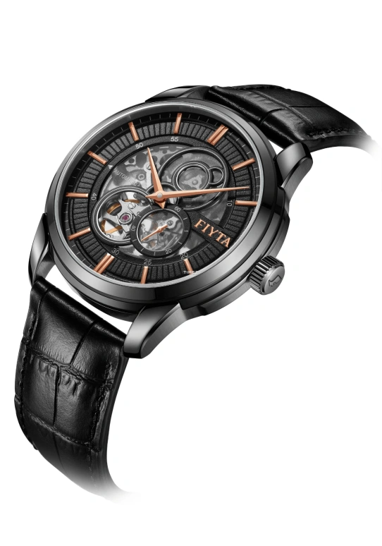 FIYTA,Classic 42mm,42mm,Stainless Steel,Black,Automatic,Sapphire,Round,GA802075,GA802075.BSB