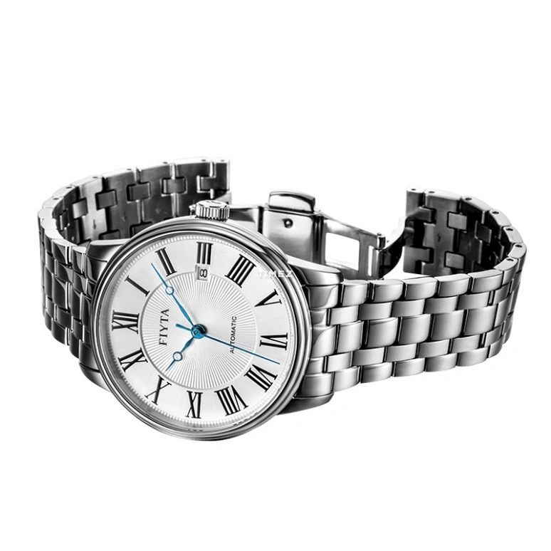 FIYTA,Kanon 40mm,40mm,Stainless Steel,Silver,Automatic,Day,Sapphire,GA802058,GA802058.WWW