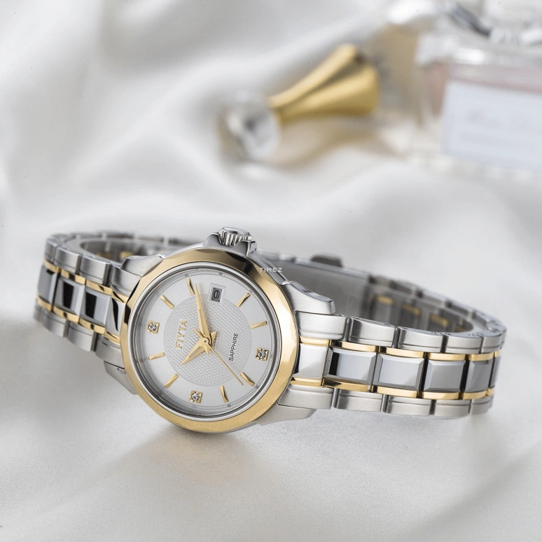 FIYTA,Other 27mm,27mm,Stainless Steel,White,Automatic,Day,Sapphire,Crystal Glass,LJ058,LJ058.TWT