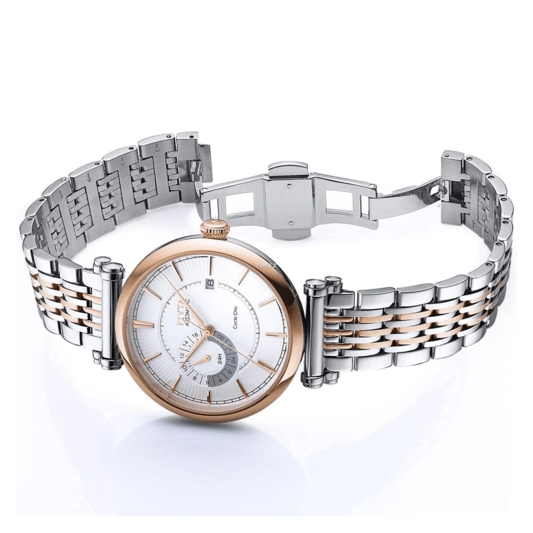 FIYTA,IN 41.50mm,41.50mm,Stainless Steel,Rose Gold,Silver White,Automatic,Day,Sapphire,GA850001,GA850001.MWM