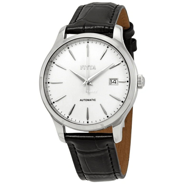 FIYTA,Classic 40mm,40mm,Stainless Steel,White,Automatic,Day,Sapphire,WGA1010,WGA1010.WWB