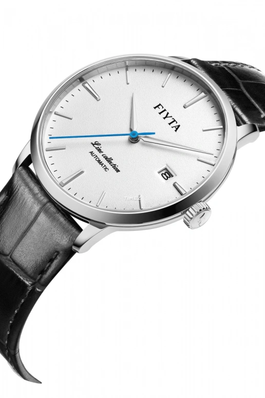 FIYTA,Line 39.80mm,39.80mm,Stainless Steel,White,Automatic,Day,Sapphire,GA801000,GA801000.WWB