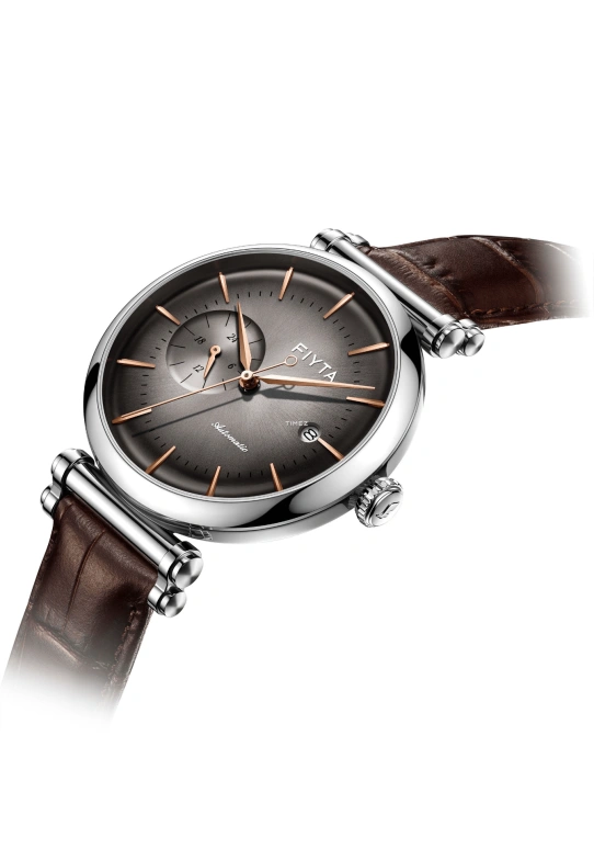 FIYTA,IN 41.50mm,41.50mm,Stainless Steel,Brown,Automatic,Day,Sapphire,GA850012,GA850012.WKK