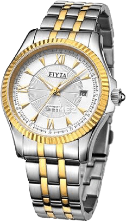 FIYTA,Classic 40mm,40mm,Stainless Steel,White,Automatic,Day,Sapphire,Glass,DGA0012,DGA0012.TWT