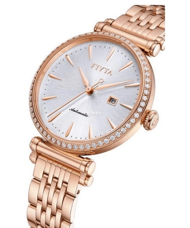 FIYTA,IN 34mm,34mm,Stainless Steel,White,Automatic,Day,Sapphire,LA850010,LA850010.PWPD