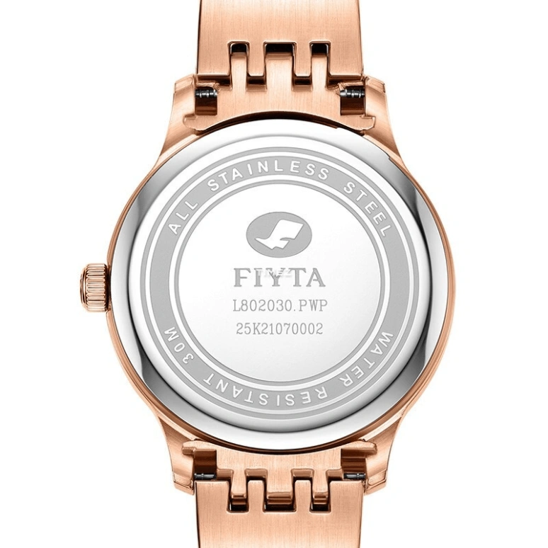 FIYTA,Classic 29mm,29mm,Stainless Steel,Silver White,Quartz,Day,Sapphire,L802030,L802030.PWP