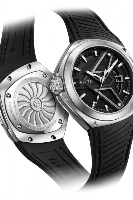 FIYTA,Mach 45mm,45mm,Stainless Steel,Black,Automatic,Day,Sapphire,GA881012,GA881012.WBB