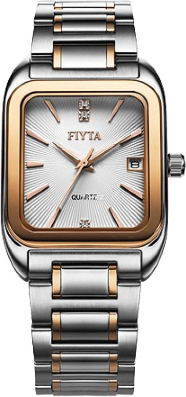 FIYTA,Classic 30mm,30mm,Stainless Steel,White,Quartz,Day,Square,G247,G247.MWM