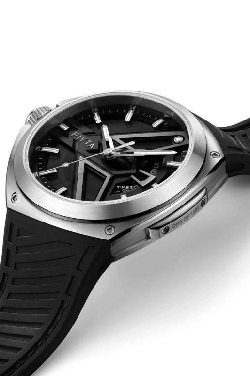 FIYTA,Mach 45mm,45mm,Stainless Steel,Black,Automatic,Day,Sapphire,GA881012,GA881012.WBB
