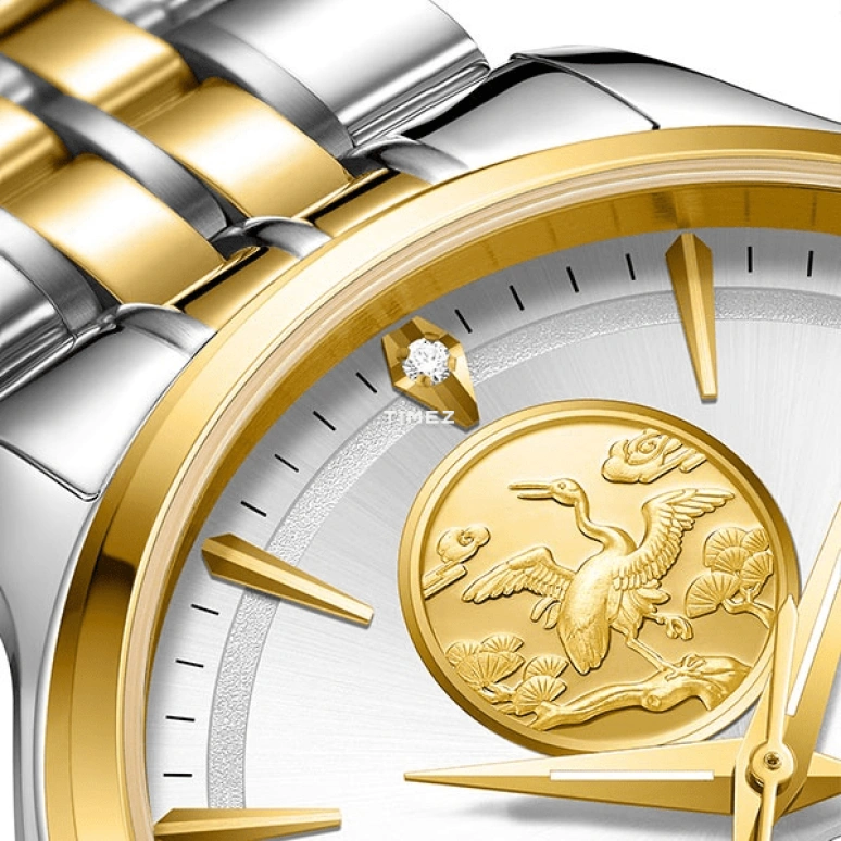FIYTA,Tempting 40mm,40mm,Stainless Steel,Silver White,Automatic,Day,Sapphire,GA520009,GA520009.TWT