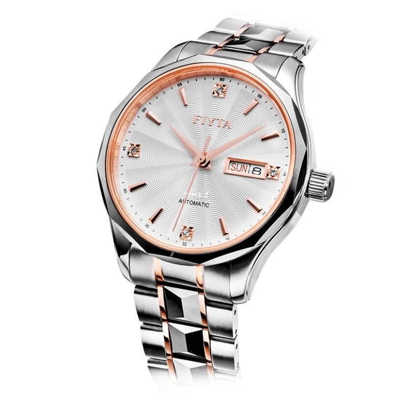 FIYTA,Other 0mm,0mm,Stainless Steel,Silver,Automatic,Date,Day,TGA802016,TGA802016.MWM