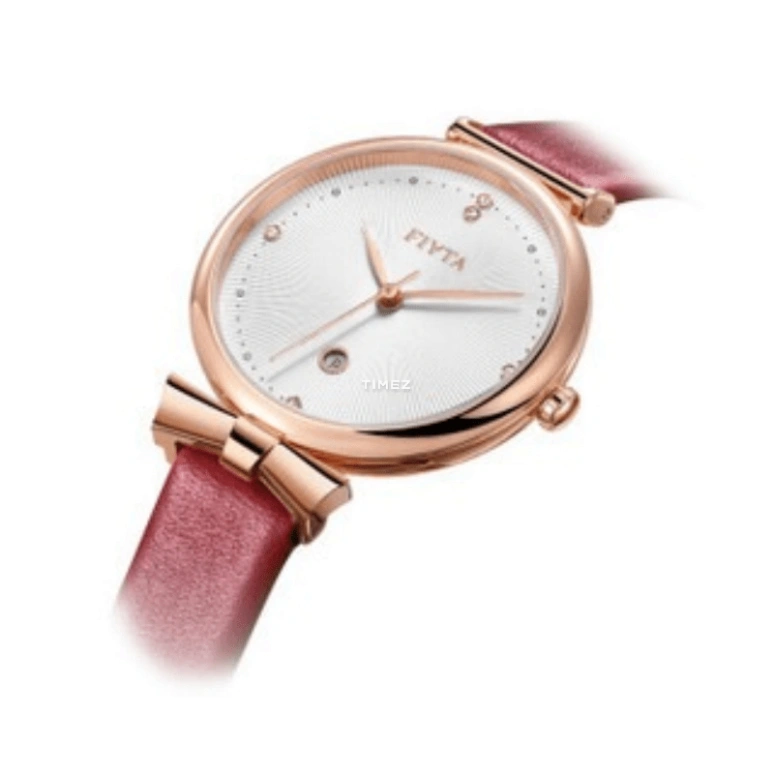 FIYTA,Young+ 32mm,32mm,Stainless Steel,Rose Gold,White,Quartz,Day,Sapphire,DL10025,DL10025.PWR