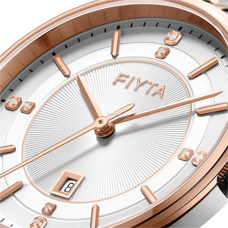 FIYTA,Joyart 33mm,33mm,Stainless Steel,Silver White,Quartz,Day,Sapphire,Crystal Glass,L800020,L800020.MWM