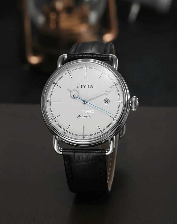 FIYTA,Classic 43mm,43mm,Stainless Steel,Silver White,Automatic,Day,Sapphire,Crystal Glass,GA802003,GA802003.WWB