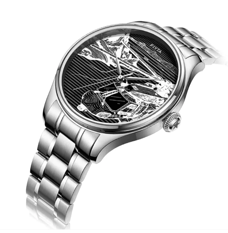 FIYTA,Mach 42mm,42mm,Stainless Steel,Black,Quartz,Sapphire,Round,G881018,G881018.WBW