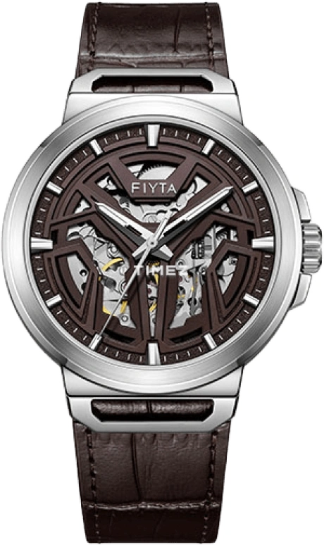 FIYTA,Three-Body 42mm,42mm,Stainless Steel,Brown,Automatic,Sapphire,Round,GA35008,GA35008.WKK
