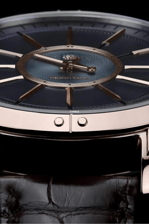 FIYTA,Other 0mm,0mm,Rose Gold,Black,Automatic,Sapphire,Round,MY001,MY001.PBK