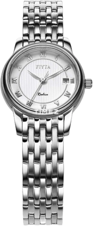 FIYTA,Joyart 25.40mm,25.40mm,Stainless Steel,White,Quartz,Day,Sapphire,Crystal Glass,L272,L272.WWW