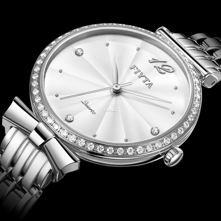 FIYTA,Allure 32mm,32mm,Stainless Steel,Silver White,Quartz,Sapphire,Round,L851000,L851000.WWWD 