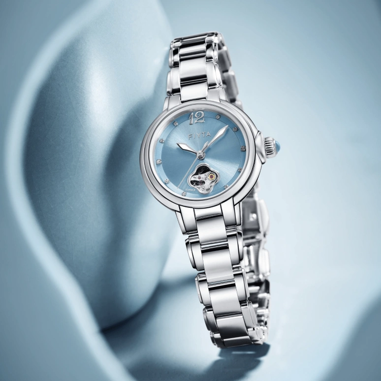 FIYTA,Allure 29mm,29mm,Stainless Steel,Blue,Automatic,Sapphire,Crystal Glass,Round,LA865022,LA865022.WLW