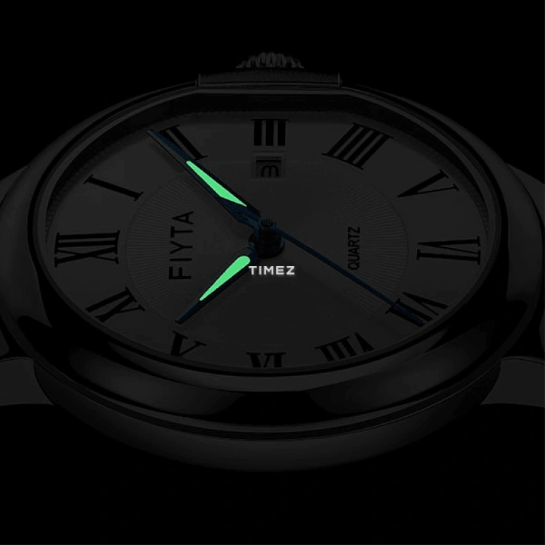 FIYTA,Kanon 32mm,32mm,Stainless Steel,Silver White,Quartz,Day,Sapphire,L803001,L803001.WWW