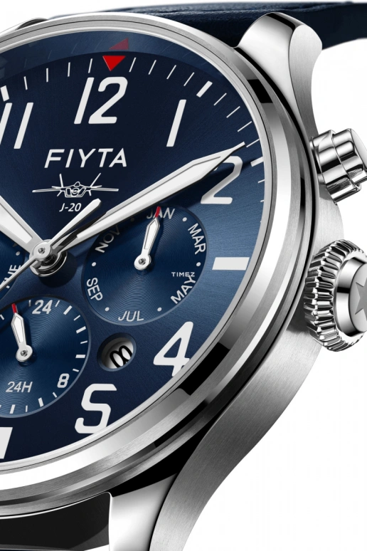 FIYTA,Mach 42mm,42mm,Stainless Steel,Blue,Automatic,Month,Date,Day,GA881007,GA881007.WLL
