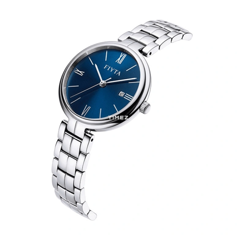 FIYTA,Allure 30mm,30mm,Stainless Steel,Blue,Quartz,Day,Sapphire,L800017,L800017.WLW