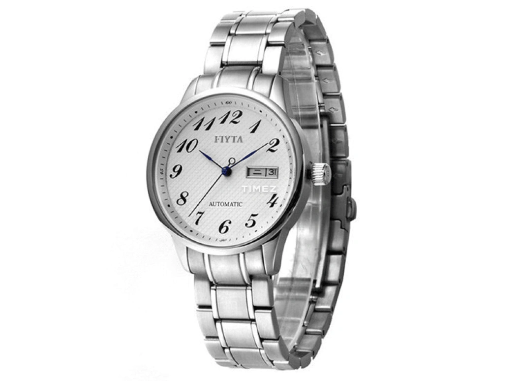 FIYTA,Classic 38mm,38mm,Stainless Steel,White,Automatic,Date,Day,GA8038,GA8038.WWW