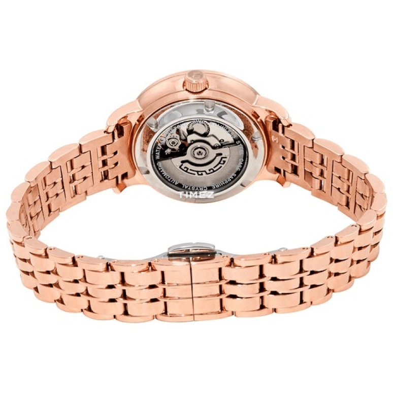 FIYTA,Floriography 31mm,31mm,Stainless Steel,White,Automatic,Day,Sapphire,Crystal Glass,WLA805002,WLA805002.PWPD