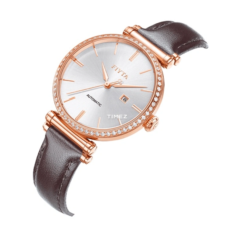 FIYTA,IN 34mm,34mm,Stainless Steel,Silver White,Automatic,Day,Sapphire,LA850008,LA850008.PWKD