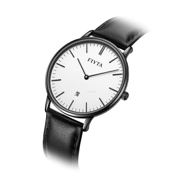 FIYTA,Joyart 0mm,0mm,Stainless Steel,White,Quartz,Day,Sapphire,Crystal Glass,DG850000,DG850000.BWB