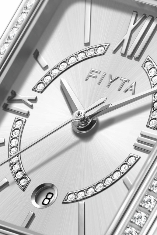 FIYTA,Allure 22.70mm,22.70mm,Stainless Steel,Silver,Quartz,Day,Sapphire,L865010,L865010.WWWD