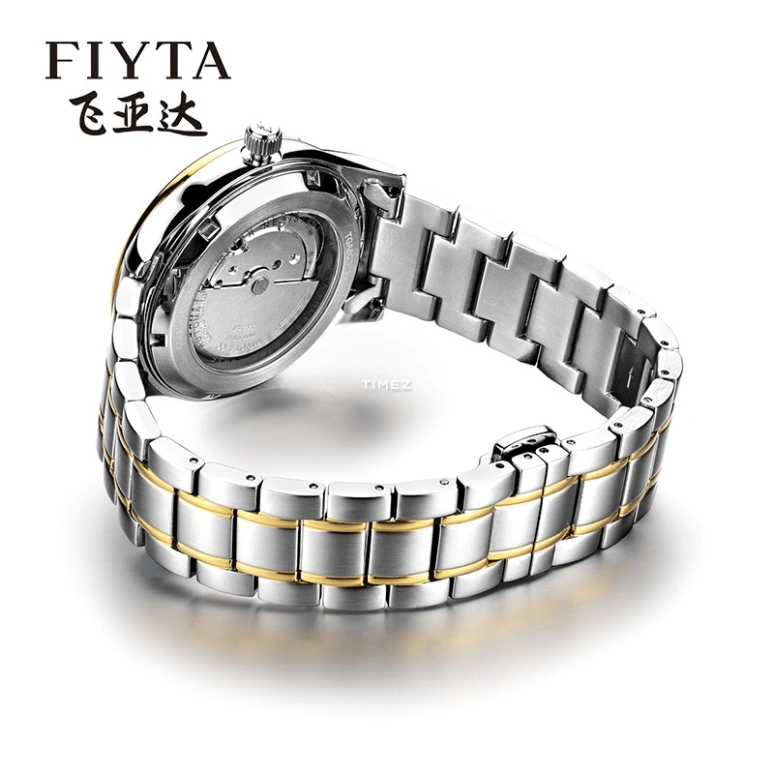 FIYTA,Other 40mm,40mm,Stainless Steel,Silver,Automatic,Day,Sapphire,Glass,TGA802009,TGA802009.TWT