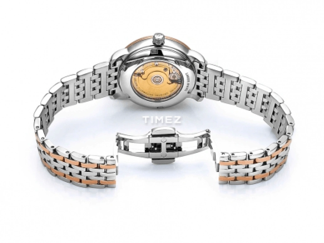 FIYTA,Classic 32mm,32mm,Stainless Steel,Rose Gold,White,Automatic,Day,Sapphire,LA8398,LA8398.MWMD