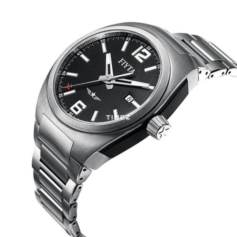 FIYTA,Mach 45mm,45mm,Stainless Steel,Titanium,Black,Automatic,Day,Sapphire,GA8546,GA8546.WBW