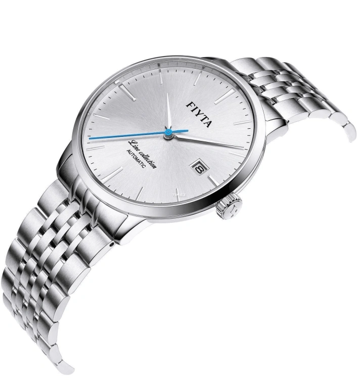 FIYTA,Line 39.80mm,39.80mm,Stainless Steel,Silver,Automatic,Day,Sapphire,GA801002,GA801002.WWW