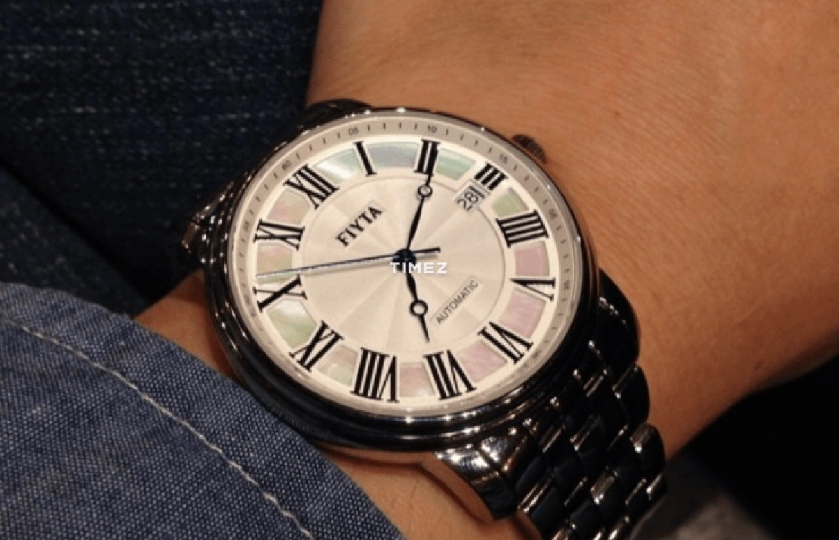 FIYTA,Classic 39mm,39mm,Stainless Steel,White,Automatic,Day,Sapphire,Glass,GA8302,GA8302.WWW
