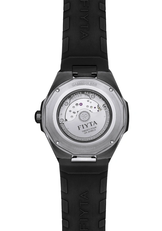 FIYTA,Extreme 44.50mm,44.50mm,Stainless Steel,Black,Automatic,Day,Sapphire,Crystal Glass,GA866015,GA866015.BBB