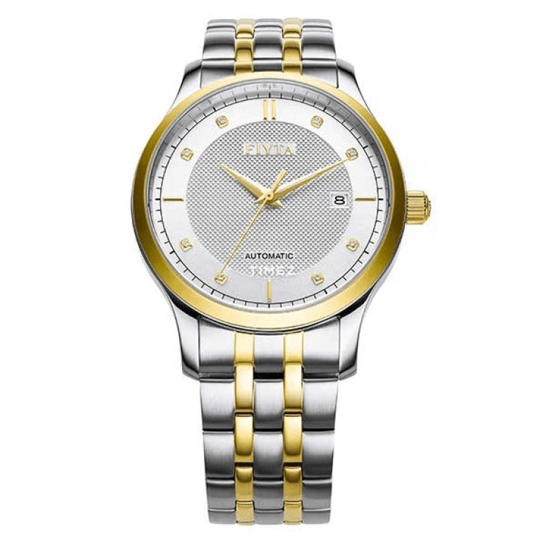 FIYTA,Classic 40mm,40mm,Stainless Steel,Silver White,Automatic,Day,Sapphire,WGA800015,WGA800015.TWT