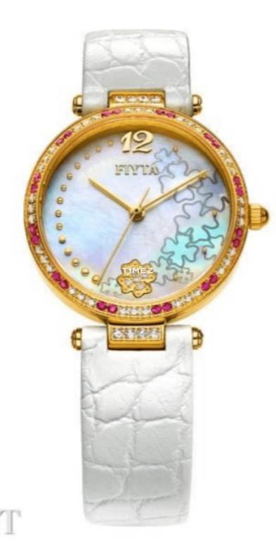 FIYTA,Heartouching 30mm,30mm,Stainless Steel,White,Quartz,Sapphire,Round,DL0590,DL0590.GWWS