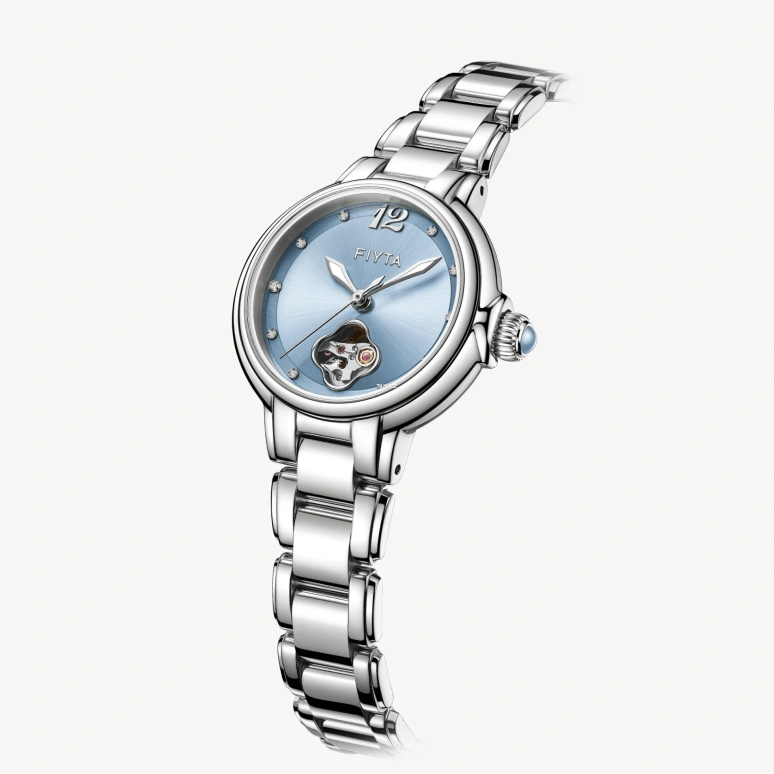 FIYTA,Allure 29mm,29mm,Stainless Steel,Blue,Automatic,Sapphire,Crystal Glass,Round,LA865022,LA865022.WLW