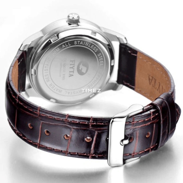 FIYTA,Classic 38mm,38mm,Stainless Steel,Silver,Automatic,Day,Sapphire,Glass,DGA0032,DGA0032.WWR